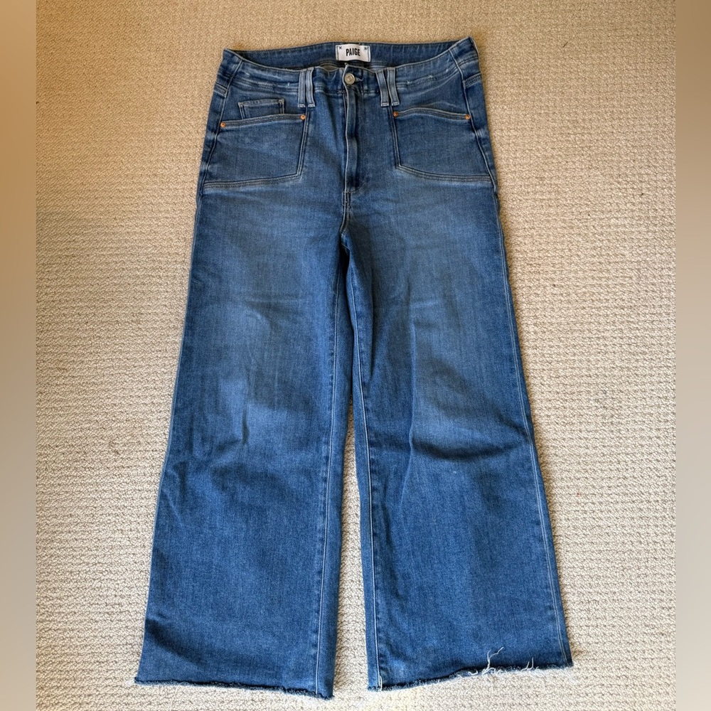 Paige Anessa Patch Pocket Jeans